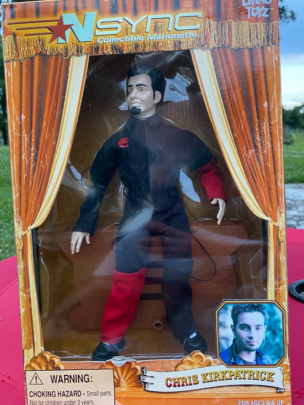NSYNC Chris Kirkpatrick Collectible Marionette - Black & Red